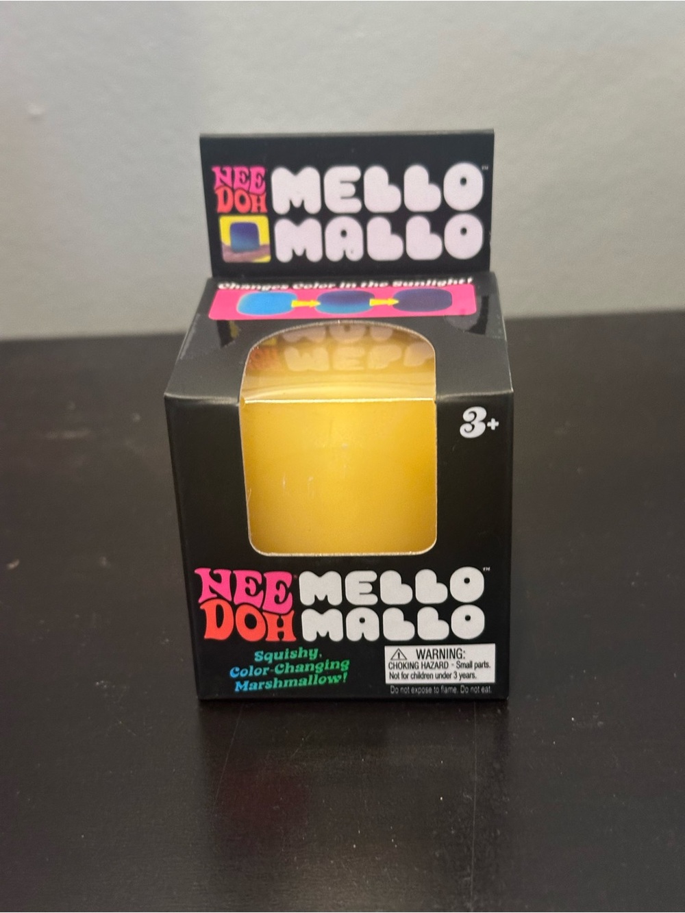NeeDoh Mello Mallo Yellow Color-Changing Squishy Toy